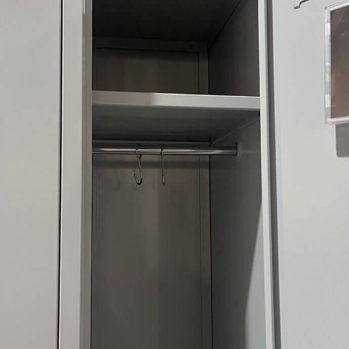 NOMA Metāla garderobes skapis Rehalt Systems 1800 x 600 x 500, 2 durtinas 6