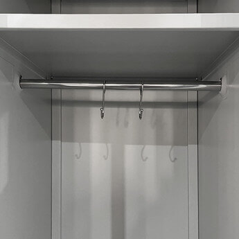 NOMA Metāla garderobes skapis Rehalt Systems 1800 x 600 x 500, 2 durtinas 9