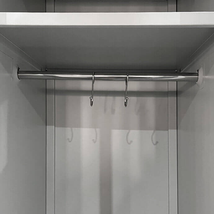 NOMA Metāla garderobes skapis Rehalt Systems 1800 x 900 x 500, 3 durtinas 7