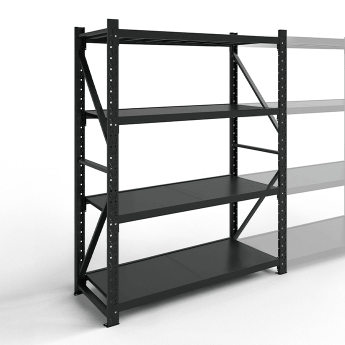 Metāla plaukti 2000x1200x500 ar 4 plauktu Rehalt Systems, bāzes sekcija 3