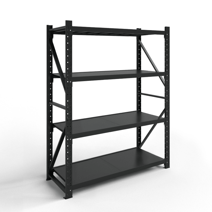 Metāla plaukti 2500x1000x500 ar 4 plauktu Rehalt Systems, bāzes sekcija 2