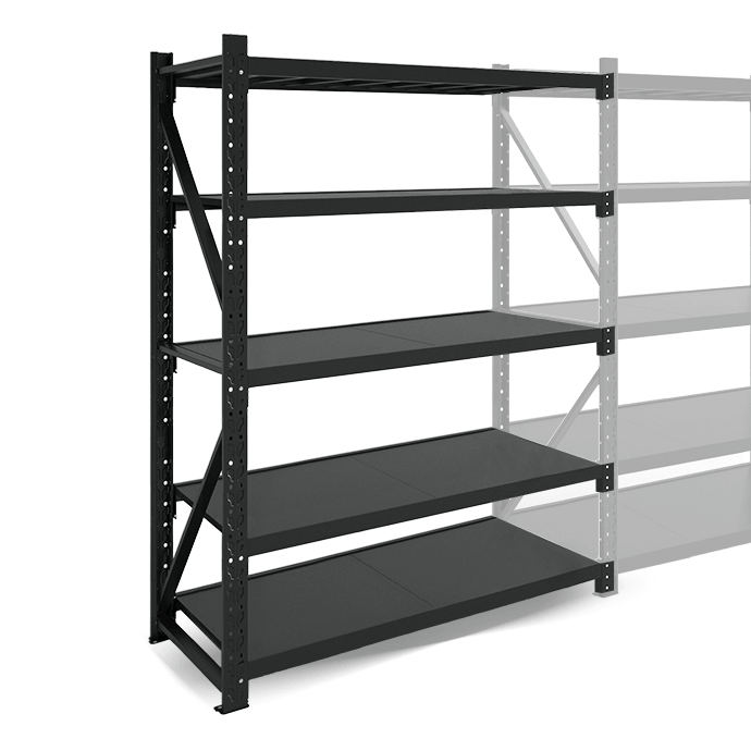 Metāla plaukti 2000x1000x400 ar 5 plauktu Rehalt Systems, papildu sekcija 3