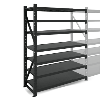 Metāla plaukti 2500x1000x600 ar 7 plauktu Rehalt Systems, papildu sekcija 4