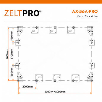 PVC tenta angārs Zeltpro AX-56A-PRO Series 11