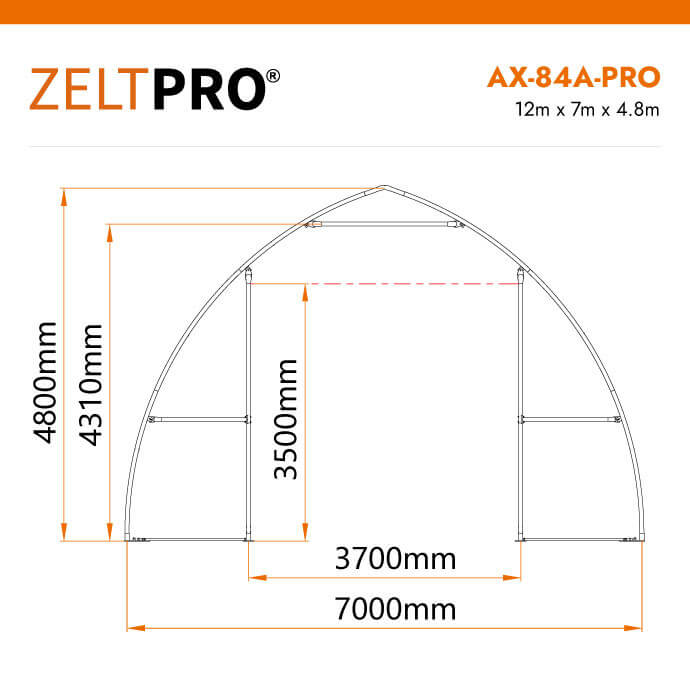PVC tenta angārs Zeltpro AX-84A-PRO Series 10