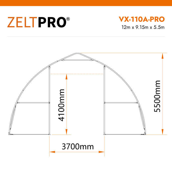PVC tenta angārs Zeltpro VX-110A-PRO Series 10