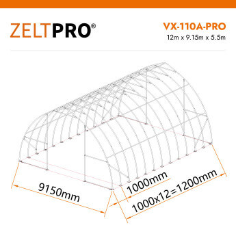 PVC tenta angārs Zeltpro VX-110A-PRO Series 11