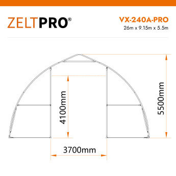PVC tenta angārs Zeltpro VX-240A-PRO Series 12