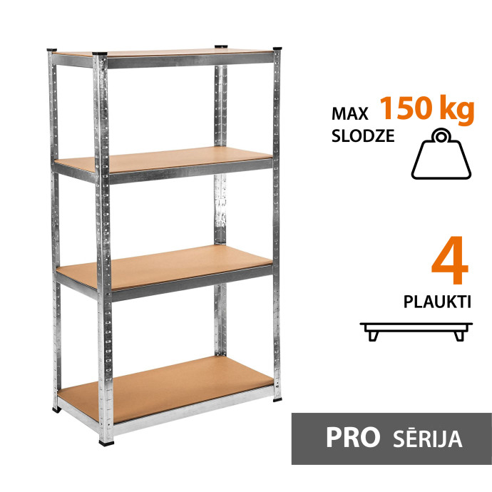 Noliktavas plaukts 150x75x40 PRO